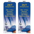 Slim Line Banner Steel Base Replacement Banner - Double Sided
